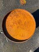 Metal Drum with Open Top, 18”Hx10”dia