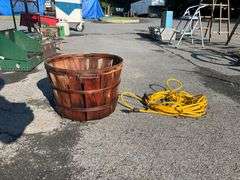Harvest Basket and Yellow Extension Cord