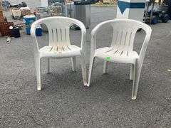 White Plastic Outdoor Chairs