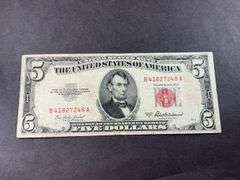 1953A $5 red seal
