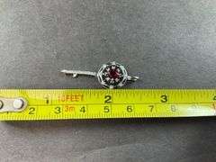 Sterling silver key pendant