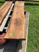 Natural Hardwood Slab, Approximately 56″ Length and 11.5″ Width Per End