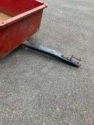Red Metal Tag-Along Wagon With Missing Back Panel