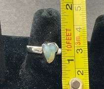 Sterling silver rough opal ring size 7.5