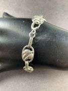 Danecraft Leaf Designed Bracelet 13.9 grams Sterling Silver size 7"