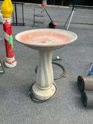 Plastic Birdbath with Electric Pump, 19” Diameter x 27” Height