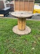 Wooden Spool With 24-Inch Height and 28-Inch Diameter