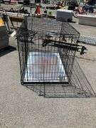 Wire Pet Cage with Metal Tray Liner, 42”Lx28”Wx30”H