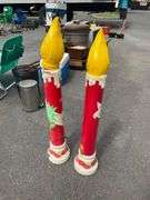 Holiday Candle-Themed Light-Up Blow Molds