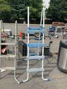Two Metal Pool Ladders: Three-Step and Four-Step Designs