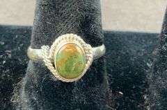 Sterling silver chrysocolla ring size 6.5