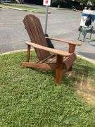 Outdoor Adirondack-Style Chair in Brown Finish
