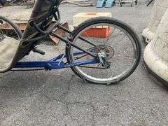 TerraTrike Recumbent Tricycle with Damaged Wheels