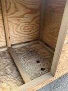 Wooden Dog House With Hinged Door