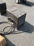 Suncast Resin Wicker-Style Hose Reel Box with Integrated Storage