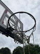 Lifetime Basketball Hoop with Acrylic Backboard and Weighted Base, needs new net