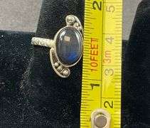 Sterling silver blue labradorite ring size 7.5
