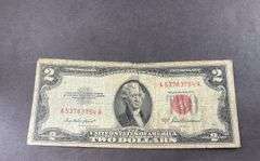 $2.00 Bill Red Seal Series 1953 A