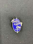 Unit crest insignia US Army infantry school WW2 sterling pin 5.8g