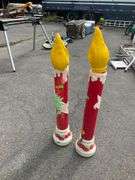 Holiday Candle-Themed Light-Up Blow Molds