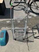 Folding Wire Cart with Four Wheels
