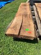 Natural Hardwood Slab, Approximately 56″ Length and 11.5″ Width Per End