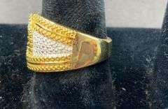 Diamond accent ring size 7 Goldplated