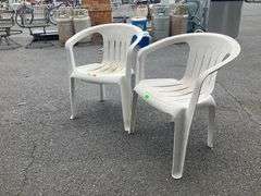 White Plastic Outdoor Chairs