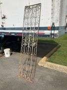 Ironworks Panel with Decorative Scroll Design, 87”Hx21.5”W