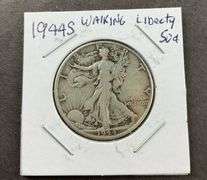 1944S walking library half dollar