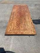 Rectangular Table Top with Wood Grain Finish, 10’L x 45”W