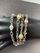 Four Strand Bracelet by Michael Dawkins 36.8 grams Sterling Silver size 6.5"