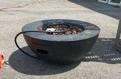 Propane Firepit With Decorative Lava Rock