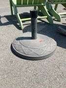 Outdoor Umbrella Base with Textured Pattern