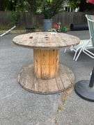 40” Diameter and 27” Height Wooden Spool Table