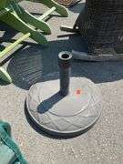 Outdoor Umbrella Base with Textured Pattern