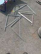 Four Metal Wall Brackets in Geometric Design