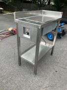 Commercial Stainless Steel Utility Sink with Drainage and Undershelf