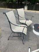Outdoor Metal Spring Rocking Chairs With Mesh Seating