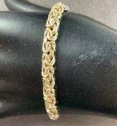 Plain Silver Bracelet 7.3 grams Sterling Silver size 8"