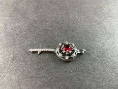Sterling silver key pendant