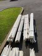 Bundles of White Trim Molding on Pallet