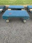 Padded Floor Dolly with Carpeted Platform and Casters, 32” x 19”