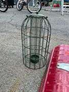 Bird Feeder with Squirrel Guard Cage and Assorted Long-Handle Garden Tools