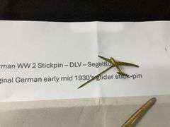 German WW2 stickpin DLV Segelflug 1930’s