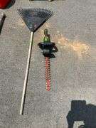 Black & Decker Hedge Hog 18-Inch Electric Hedge Trimmer with Plastic-Head Leaf Rake