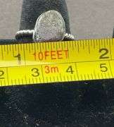 Sterling silver rough cut ruby size 5