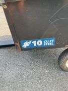 Blue Hawk 10 Cubic Foot Steel Dump Cart.