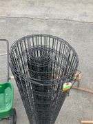Partial Roll of Black Metal Fencing, 48”H