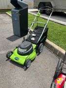 Greenworks Electric Lawn Mower with 18-Inch Cutting Width